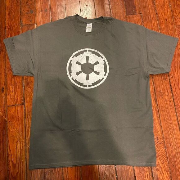 Star Wars Empire Emblem Falcon T-shirt XL Gray/Red - Picture 8 of 14